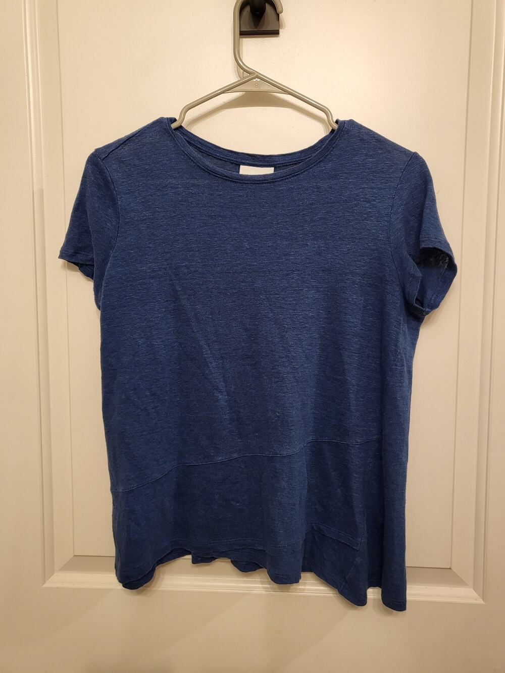 J Jill Blue Linen Top Size XS